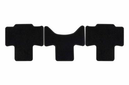 Mochete textile de la Rigum potrivite pentru Volkswagen T7 Multivan după 2022, pentru a treia rând cu șine deschise, set de 2 bucăți, negru Performance AutoTuning