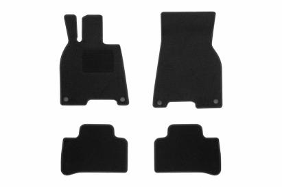 Mochete textile de la Rigum potrivite pentru Mercedes EQE după 2022, set de 4 bucăți, negru Performance AutoTuning