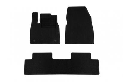 Mochete textile de la Rigum potrivite pentru Renault Megane E-Tech după 2022, set de 3 piese, negru Performance AutoTuning