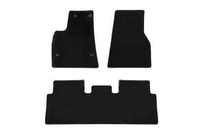 Mochete textile de la Rigum potrivite pentru Tesla Model S după 2017, set de 3 piese, negru Performance AutoTuning