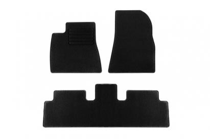 Mochete textile de la Rigum potrivite pentru Tesla Model 3 după 2024, set de 3 piese, negru Performance AutoTuning