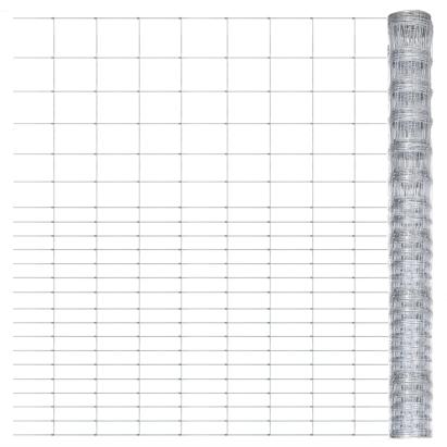 Gard de grădină, argintiu, 50x1,6 m, oțel galvanizat GartenMobel Dekor