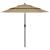 Umbrelă de grădină 3 niveluri, stâlp aluminiu, taupe, 2,5 m GartenMobel Dekor