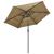 Umbrelă de grădină 3 niveluri, stâlp aluminiu, taupe, 2,5 m GartenMobel Dekor