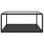 Măsuță de cafea transparent/negru 80x80x35 cm sticlă securizată GartenMobel Dekor