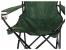 Scaun pliabil pentru camping si pescuit Sersimo, cu suport pahar, verde