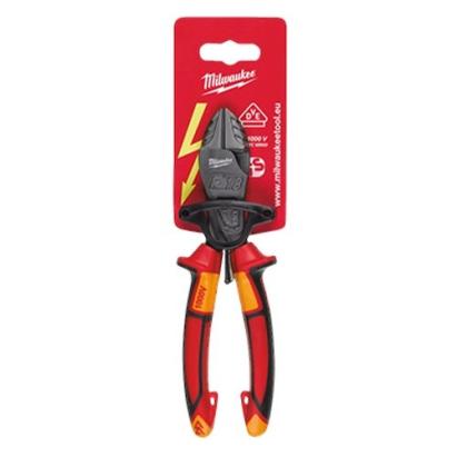 Cleste VDE heavy duty cu tais lateral si manere ergonomice, 200 mm Milwaukee