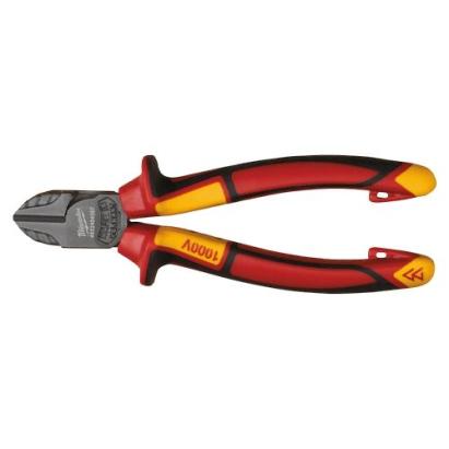 Clește VDE cu tăiș lateral Milwaukee, mânere ergonomice, 180 mm