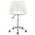 Scaun de birou pivotant, alb, piele ecologică GartenMobel Dekor