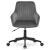 Scaun de birou, Artool, Roxy, rotativ, catifea, gri si negru, 60x65x80-89 cm GartenVIP DiyLine