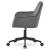 Scaun de birou, Artool, Roxy, rotativ, catifea, gri si negru, 60x65x80-89 cm GartenVIP DiyLine