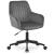 Scaun de birou, Artool, Roxy, rotativ, catifea, gri si negru, 60x65x80-89 cm GartenVIP DiyLine