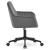 Scaun de birou, Artool, Roxy, rotativ, catifea, gri si negru, 60x65x80-89 cm GartenVIP DiyLine
