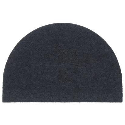 Covoraș de ușă semirotund, Gri închis, 60x90 cm, fibre de cocos GartenMobel Dekor