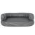 Pat pentru câini, spumă ergonomică, gri, 60x42 cm, piele eco GartenMobel Dekor