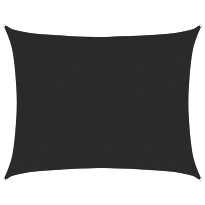 Pânză parasolar, dreptunghiular, negru, 6x8 m, HDPE, 160 g/m² GartenMobel Dekor