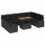 Set de canapele pentru grădină cu pernă 10 pcs Negru GartenMobel Dekor