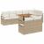 Set de canapele pentru grădină cu pernă 9 pcs Bej și crem GartenMobel Dekor