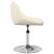 Scaune de bucătărie pivotante, 2 buc., crem, catifea GartenMobel Dekor