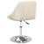 Scaune de bucătărie pivotante, 2 buc., crem, catifea GartenMobel Dekor