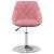 Scaune de bucătărie pivotante, 2 buc., roz, catifea GartenMobel Dekor
