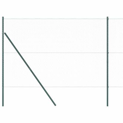 Gard exterior din oțel gri 100 x 1,6 m, rezistent la intemperii