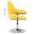 Scaune de bucătărie pivotante, 2 buc., galben muștar, catifea GartenMobel Dekor