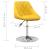Scaune de bucătărie pivotante, 2 buc., galben muștar, catifea GartenMobel Dekor