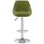Scaune de bar, 2 buc., verde deschis, catifea GartenMobel Dekor