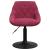 Scaun de bar, roșu vin, catifea GartenMobel Dekor