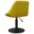 Scaun de bar, galben muștar, catifea GartenMobel Dekor