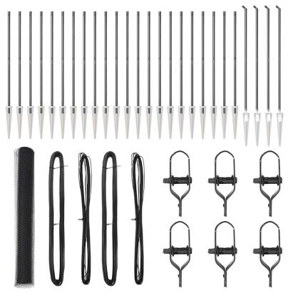 Gard metalic de grădină gri cu stâlpi, 50 x 1,2 m, oțel și PVC