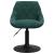 Scaune de bucătărie pivotante, 2 buc., verde închis, catifea GartenMobel Dekor