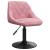 Scaune de bucătărie pivotante, 2 buc., roz, catifea GartenMobel Dekor