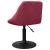 Scaune de bucătărie pivotante, 2 buc., roșu vin, catifea GartenMobel Dekor
