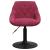 Scaune de bucătărie pivotante, 2 buc., roșu vin, catifea GartenMobel Dekor