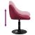 Scaune de bucătărie pivotante, 2 buc., roșu vin, catifea GartenMobel Dekor