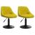 Scaune de bucătărie pivotante, 2 buc., galben muștar, catifea GartenMobel Dekor
