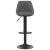 Scaun de bar, gri închis, catifea GartenMobel Dekor