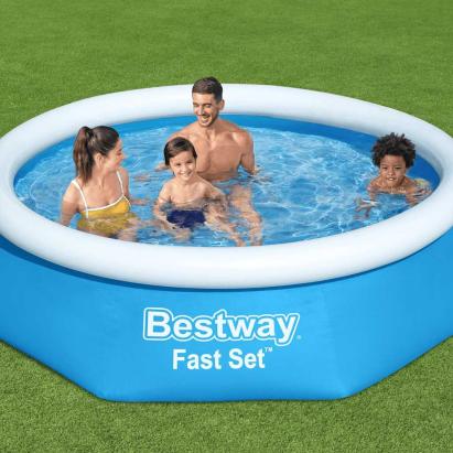 Bestway Piscină gonflabilă Fast Set, 244x61 cm, rotundă, 57265 GartenMobel Dekor