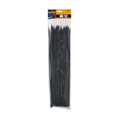 Clemă de cablu neagră 390 x 4,6 mm, nylon 66, set 100 buc Handy