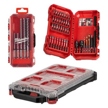 Trusă profesională Milwaukee Packout Slim Compact, 45 piese, IP65