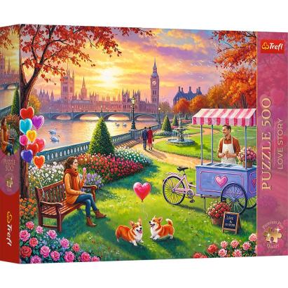 Puzzle Trefl 500 piese Premium Plus, Love Story Londra romantică