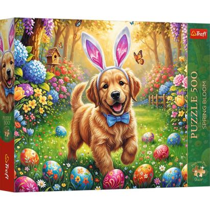 Puzzle Trefl 500 piese Premium Plus, Caine de Paste Spring Bloom