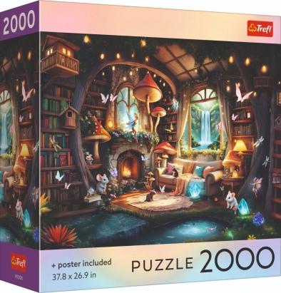 Puzzle Trefl 2000 piese Căsuță din basm, cu poster inclus