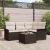 Set de canapele pentru grădină 5 pcs Maro poliratan GartenMobel Dekor