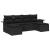 Set de canapele pentru grădină 6 pcs Negru poliratan GartenMobel Dekor
