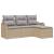 Set de canapele pentru grădină 4 pcs Bej poliratan GartenMobel Dekor