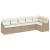 Set de canapele pentru grădină 6 pcs Bej poliratan GartenMobel Dekor