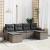 Set de canapele pentru grădină 6 pcs Gri poliratan GartenMobel Dekor